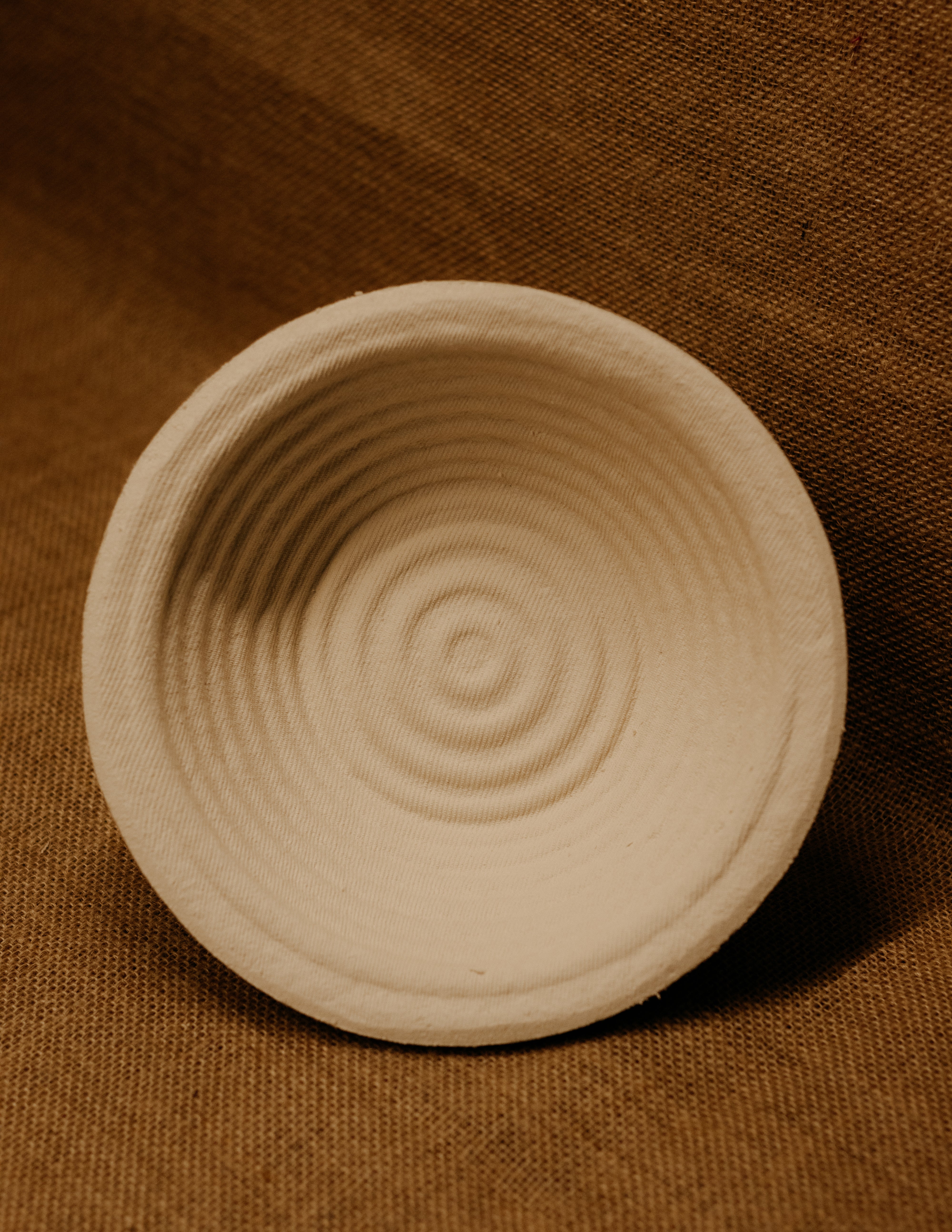 Rijsmandje rond, geribbeld (middel)